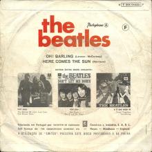 BEATLES DISCOGRAPHY PORTUGAL 100 A - OH ! DARLING ⁄ HERE COMES THE SUN - 8E 006-04423 M - pic 1