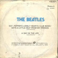 THE BEATLES DISCOGRAPHY PORTUGAL 120 - SGT PEPPER'S LONELY HEARTS CLUB BAND ⁄ WITH A LITTLE HELP FROM MY FRIENDS  - pic 1