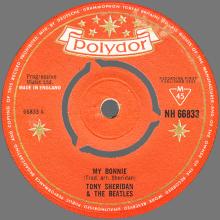 1962 01 05 TONY SHERIDAN & THE BEATLES - MY BONNIE ⁄ THE SAINTS - POLYDOR NH 66 833 - pic 3