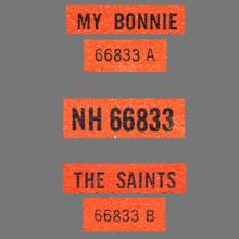 1962 01 05 TONY SHERIDAN & THE BEATLES - MY BONNIE ⁄ THE SAINTS - POLYDOR NH 66 833 - pic 5