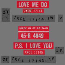 1962 10 05 - 1962 - B - LOVE ME DO ⁄ P.S. I LOVE YOU - 45-R 4949 - RED LABEL - pic 3