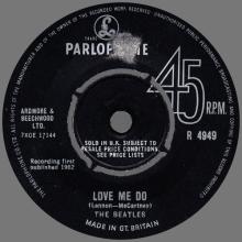1962 10 05 - 1962 - D - LOVE ME DO ⁄ P.S. I LOVE YOU - R 4949 - pic 1