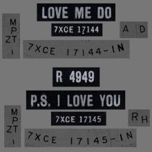 1962 10 05 - 1962 - D - LOVE ME DO ⁄ P.S. I LOVE YOU - R 4949 - pic 3
