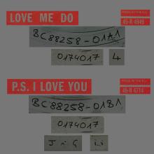 1962 10 05 - 2012 10 05 - N - LOVE ME DO ⁄ P.S. I LOVE YOU - 45-R 4949 - WRONG MATRIX - pic 2