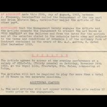 1962 11 24 THE BEATLES PERFORMANCE CONTRACT PRESTATYN NORTH WALES - pic 2