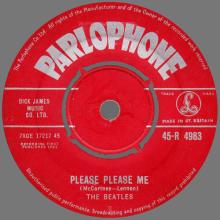 1963 01 11 - 1963 - A - PLEASE PLEASE ME ⁄ ASK ME WHY - 45-R 4983 - RED LABEL  - pic 1