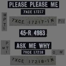 1963 01 11 - 1963 - C - PLEASE PLEASE ME ⁄ ASK ME WHY - 45-R 4983 - BLACK LABEL - pic 3
