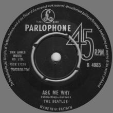 1963 01 11 - 1963 - D - PLEASE PLEASE ME ⁄ ASK ME WHY - R 4983 - pic 2