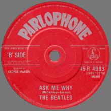 1963 01 11 - 1982 - N - PLEASE PLEASE ME ⁄ ASK ME WHY - 45-R 4983 - BSCP 1 - BOXED SET - SOLID CENTER - SOUTHALL PRESSING - pic 2