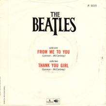1963 04 12 - 1982 - O - FROM ME TO YOU ⁄ THANK YOU GIRL - R 5015 - BSCP 1 - pic 1