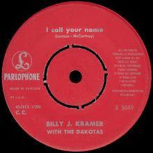 BILLY J. KRAMER WITH THE DAKOTAS - BAD TO ME ⁄ I CALL YOUR NAME - R 5049 - SWEDEN - 1 BLUE SLEEVE - pic 5