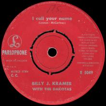 BILLY J. KRAMER WITH THE DAKOTAS - BAD TO ME ⁄ I CALL YOUR NAME - R 5049 - SWEDEN - 2 ORANGE SLEEVE - pic 5