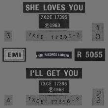 1982 12 07 THE BEATLES SINGLES COLLECTION - BSCP1 - R 5055 - B - SHE LOVES YOU / I'LL GET YOU - pic 3