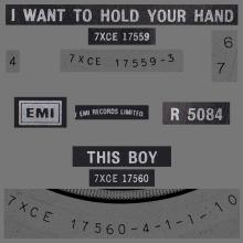 1982 12 07 THE BEATLES SINGLES COLLECTION - BSCP1 - R 5084 - A - I WANT TO HOLD YOUR HAND / THIS BOY - pic 4