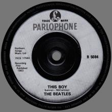 1963 11 29 - 1989 - S - I WANT TO HOLD YOUR HAND ⁄ THIS BOY - R 5084 - SILVER LABEL - pic 1