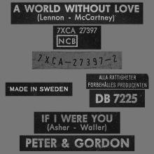 PETER AND GORDON - A WORLD WITHOUT LOVE - SWEDEN - DB 7225 - GREEN SLEEVE - pic 4