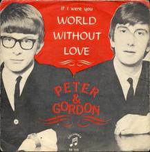 PETER AND GORDON - A WORLD WITHOUT LOVE - SWEDEN - DB 7225 - RED SLEEVE - pic 1