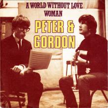 PETER AND GORDON - A WORLD WITHOUT LOVE - WOMAN - HOLLAND - BR. MUSIC - BR 45283 - 1989 - pic 1