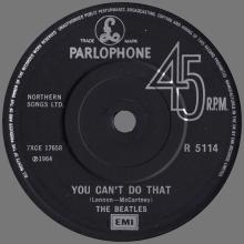 1964 03 20 - 1982 - N - CAN'T BUY ME LOVE ⁄ YOU CAN'T DO THAT - R 5114 - BSCP 1 - BOXED SET - SOLID CENTER - SOUTHALL PRESSING - pic 2