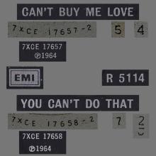 1964 03 20 - 1982 - N - CAN'T BUY ME LOVE ⁄ YOU CAN'T DO THAT - R 5114 - BSCP 1 - BOXED SET - SOLID CENTER - SOUTHALL PRESSING - pic 3