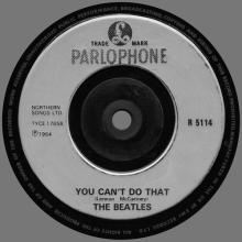 1964 03 20 - 1989 - S - CAN'T BUY ME LOVE ⁄ YOU CAN'T DO THAT - R 5114 - SILVER LABEL - pic 2