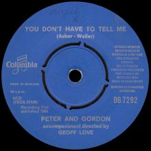 PETER AND GORDON - NOBODY I KNOW - DB 7292 - DENMARK - pic 5