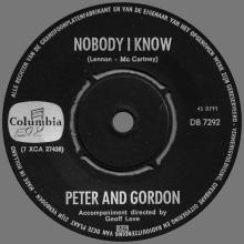 PETER AND GORDON - NOBODY I KNOW - DB 7292 - HOLLAND - pic 1