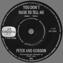PETER AND GORDON - NOBODY I KNOW - DB 7292 - HOLLAND - pic 5