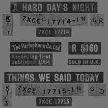 1964 07 10 - 1964 - A - A HARD DAY'S NIGHT ⁄ THINGS WE SAID TODAY - R 5160 - pic 1