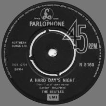 1964 07 10 - 1982 12 07 - O - A HARD DAY'S NIGHT ⁄ THINGS WE SAID TODAY - BSCP 1 - BOXED SET - R 5160 - SOUTHALL PRESSING - PUSH - pic 1