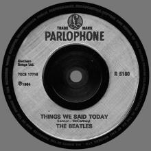 1964 07 10 - 1989 - S - A HARD DAY'S NIGHT ⁄ THINGS WE SAID TODAY - R 5084 - SILVER LABEL -3 - pic 2