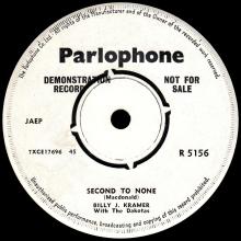 BILLY J. KRAMER WITH THE DAKOTAS - FROM A WINDOW - R 5156 - UK - PROMO - pic 1