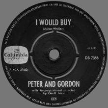 PETER AND GORDON - I DON'T WANT TO SEE YOU AGAIN - HOLLAND - DB 7356 - RED - pic 5