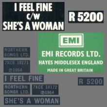 1964 11 27 - 1976 - K - I FEEL FINE ⁄ SHE'S A WOMAN - R 5200 - BS 45 - BOXED SET - pic 6