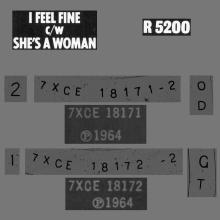 1964 11 27 - 1976 - K - I FEEL FINE ⁄ SHE'S A WOMAN - R 5200 - BS 45 - BOXED SET - pic 2