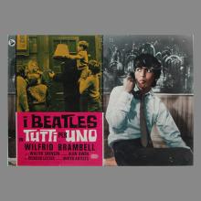 ITALY 1964 A Hard Day's Night - Tutti Per Uno - 47cm-68cm -Beatles Filmposter Movieposter Photobusta -1,2,3,4 - pic 1