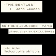 1964 THE BEATLES PHOTO - POSTCARD FRANCE - THE BEATLES EDITIONS JEUNESSE-PARIS - I - 15X10,5 - pic 3
