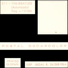 1964 THE BEATLES PHOTO - POSTCARD SPAIN - 211 THE BEATLES POSTAL OSCARCOLOR - 15X10,5 - A - B - pic 5