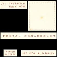 1964 THE BEATLES PHOTO - POSTCARD SPAIN - 211 THE BEATLES POSTAL OSCARCOLOR - 15X10,5 - A - B - pic 6