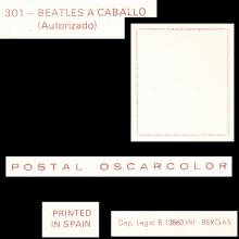 1964 THE BEATLES PHOTO - POSTCARD SPAIN - 301 THE BEATLES POSTAL OSCARCOLOR - 15X10,5 - pic 1