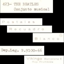 1964 THE BEATLES PHOTO - POSTCARD SPAIN - VIKINGO BARCELONA - 423 THE BEATLES - 15,3X10,3 - pic 1