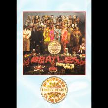 1964 THE BEATLES PHOTO - POSTCARD UK - ANABAS 1987 - CTO 15 SERGEANT PEPPERS - 12,2X 17,6 - pic 1