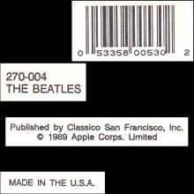 1964 THE BEATLES PHOTO - POSTCARD USA - APPLE 1989 - CLASSICO 270-004 THE BEATLES - 15,3X10,5 - pic 5