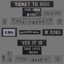 1965 04 09 - 1982 12 07 - M -TICKET TO RIDE ⁄ YES IT IS - R 5265 - BSCP1 - BOXED SET - pic 1