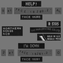 1965 07 23 - 1965 - A - HELP - I'M DOWN - R 5305 - PARLOPHONE RIM - pic 3