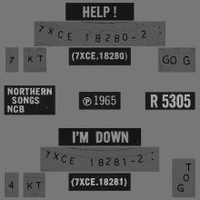 1965 07 23 - 1965 - B - HELP - I'M DOWN - R 5305 - GRAMOPHONE RIM - pic 3
