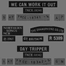 1965 12 03 - 1965 - C - WE CAN WORK IT OUT ⁄ DAY TRIPPER - GRAMOPHONE RIM - pic 1