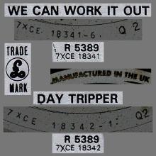 1965 12 03 - 1989 - S - WE CAN WORK IT OUT ⁄ DAY TRIPPER - R 5389 - SILVER LABEL - pic 3