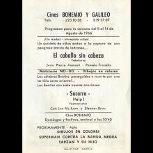 SPAIN 1965 LOS BEATLES SOCORRO - HELP! - MOVIEPOSTER FILMPOSTER FLYER 10 X 13,5 - pic 2