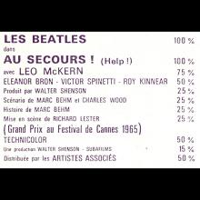 FRANCE 1965 HELP ! - LES BEATLES AU SECOURS ! - SYNOPSIS 21x30-CM - ADVERTISING ADVICE - pic 5